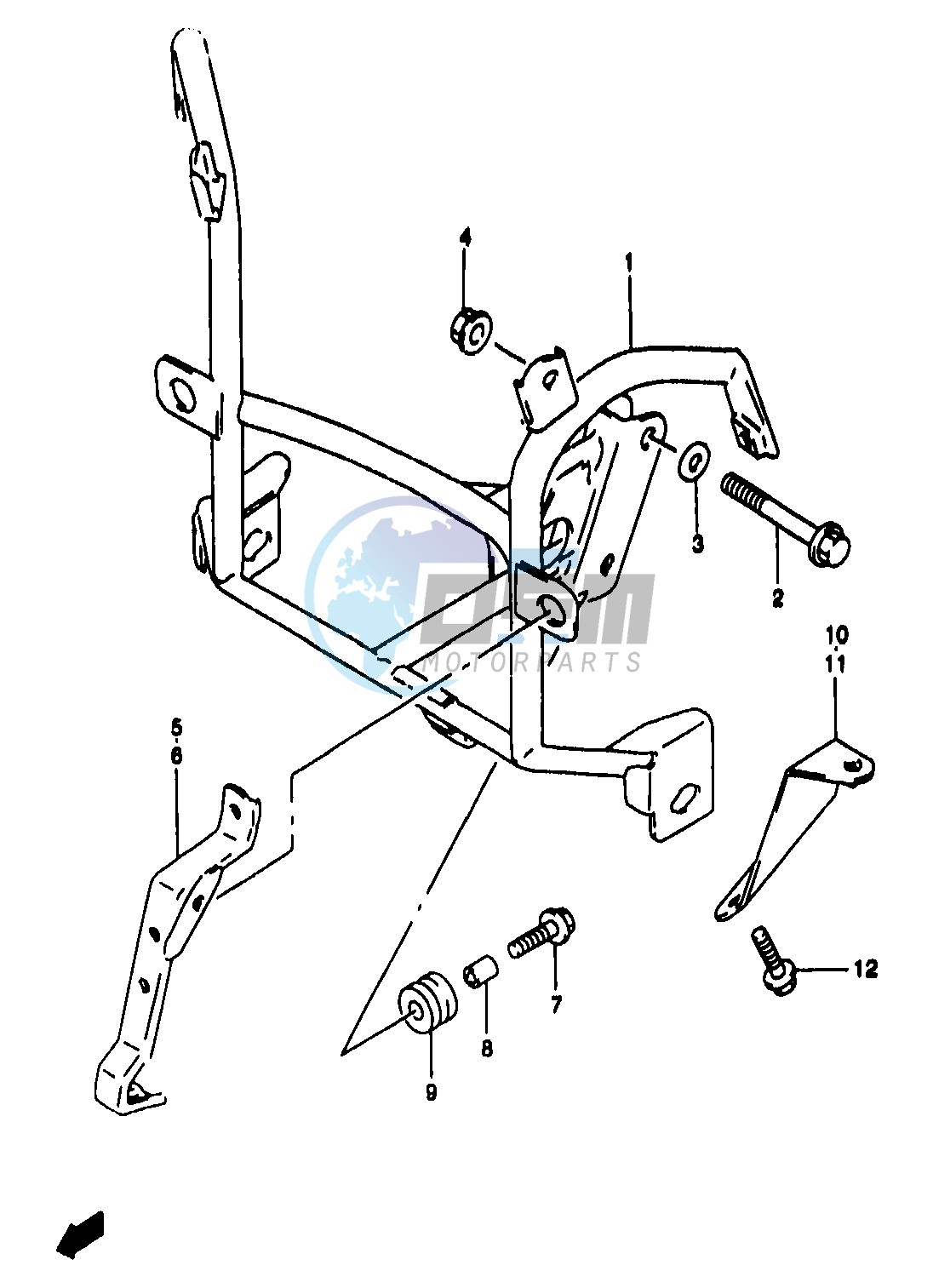 COWLING BRACE (GSF1200ST SV SAV SW SAW SX SAX SY SAY)