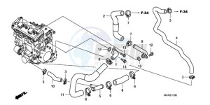 CBF1000A9 UK - (E / ABS MKH) drawing WATER PIPE