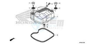 GLR1251WHF CB125F UK - (E) drawing CYLINDER HEAD COVER