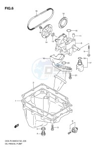 GSX-R1000 (E2) drawing OIL PAN - OIL PUMP