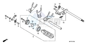 XL700VA9 Europe Direct - (ED / ABS) drawing GEARSHIFT DRUM