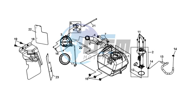 FUEL TANK - FUEL CUT