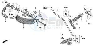 XR400R drawing OIL COOLER