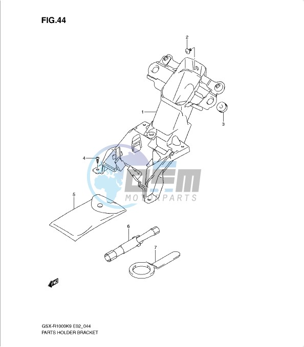 PARTS HOLDER BRACKET