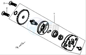 MIO 100 L6 drawing OIL PUMP / V-BELT OIL PUMP