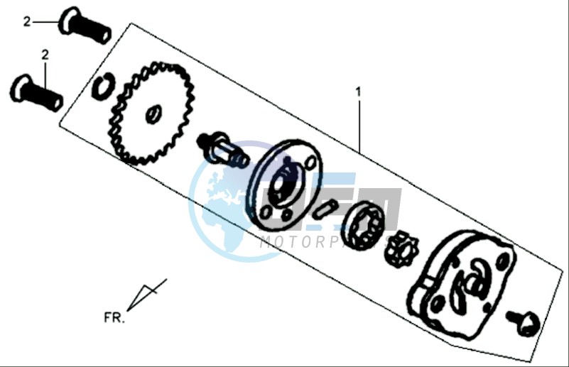 OIL PUMP / V-BELT OIL PUMP