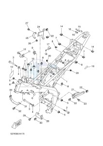 YZF-R125 R125 (5D7K 5D7K 5D7K) drawing FRAME