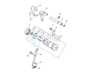 PW 80 drawing SHIFT CAM AND FORK