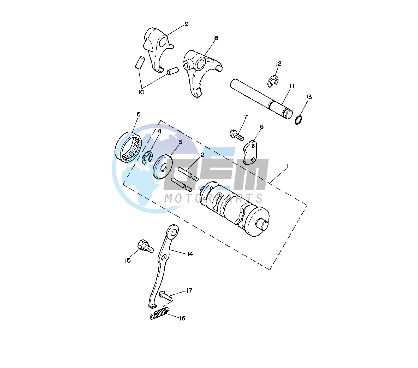 SHIFT CAM AND FORK