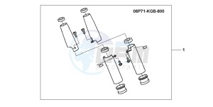 VT125C drawing FORK COVER