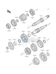 KX 125 K [KX125] (K) [KX125] drawing TRANSMISSION