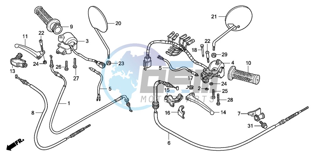 HANDLE LEVER/SWITCH/CABLE