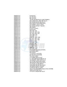 AN650 (E2) Burgman drawing * COLOR CHART *