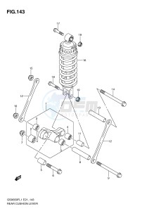 GSX650F (E21) Katana drawing REAR CUSHION LEVER (GSX650FUL1 E24)