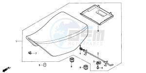 TRX200D FOURTRAX drawing SEAT