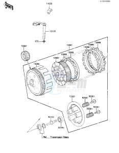 KZ 250 L [CSR BELT] (L1) [CSR BELT] drawing CLUTCH