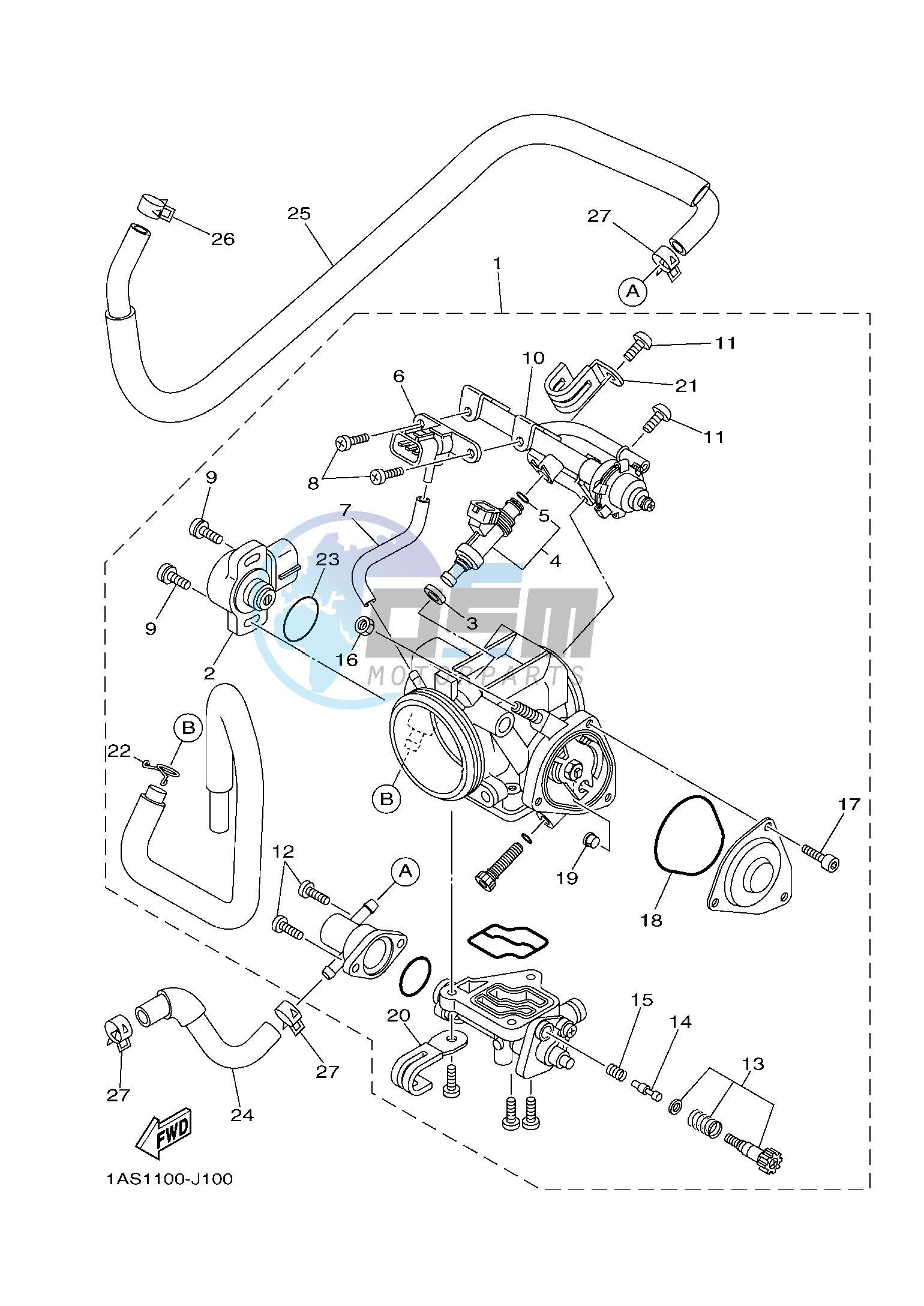 THROTTLE BODY ASSY 1