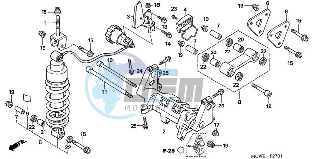 REAR CUSHION (VFR800A)