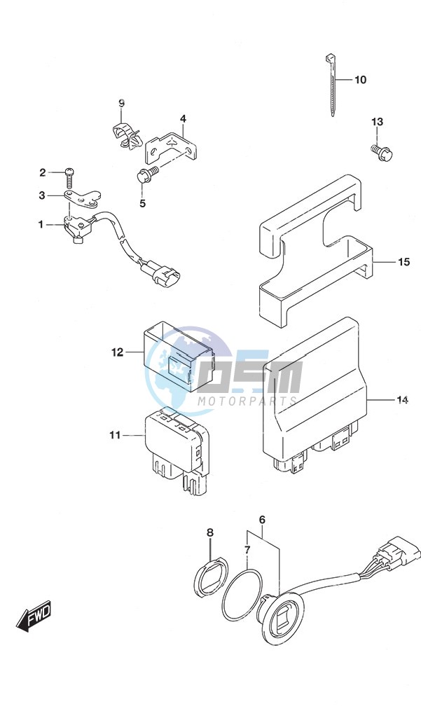 PTT Switch/Engine Control Unit