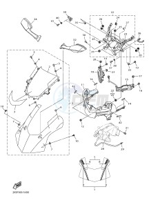 YZF-R1M 998 R6 (2KSL) drawing COWLING 1