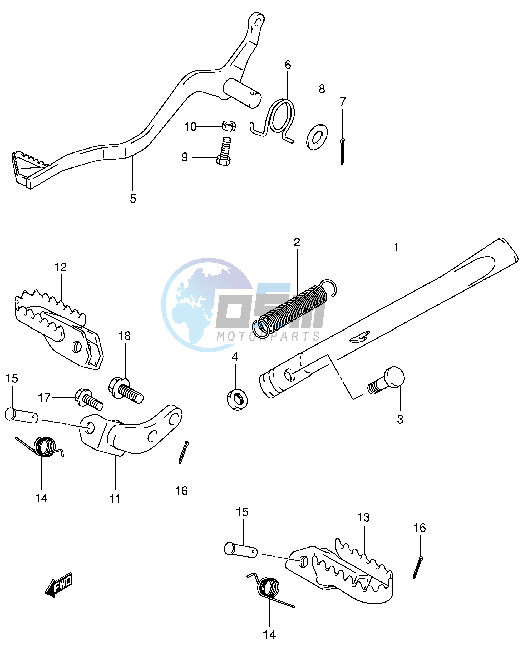 STAND - BRAKE PEDAL