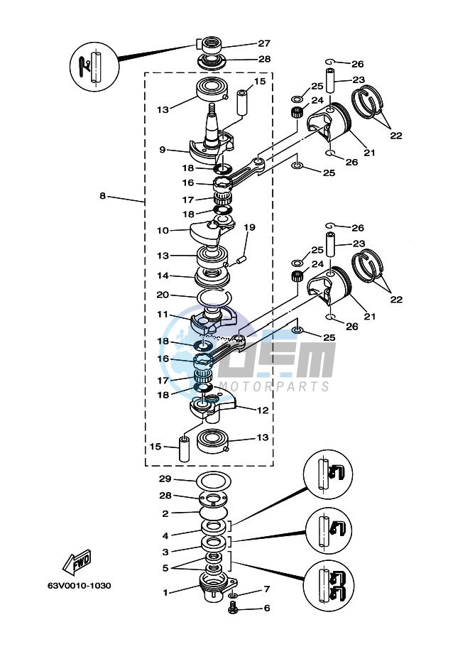 CRANKSHAFT--PISTON