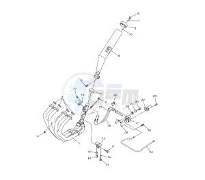 XJR 1300 drawing EXHAUST SYSTEM