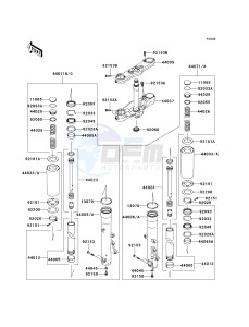 VN 2000 G [VULCAN 2000] (8F-9F) G8F drawing FRONT FORK