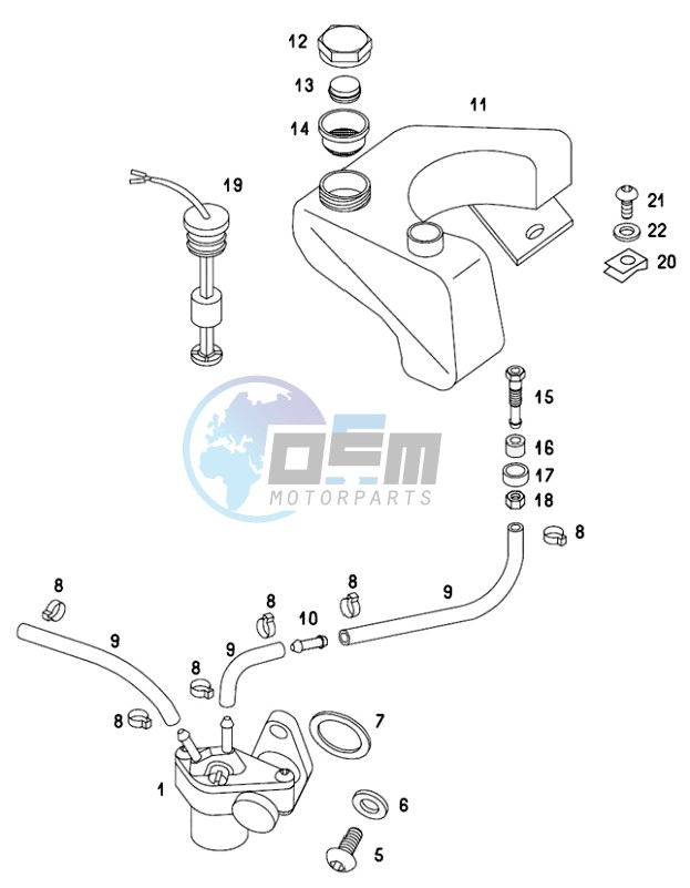 Oil pump-oil tank