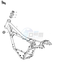 KX 125 A [KX125] (A6) [KX125] drawing FRAME -- 80 A6- -