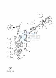 FL150FETX drawing CRANKSHAFT--PISTON