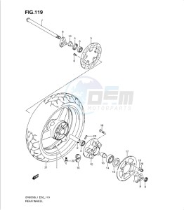 SV650/S drawing REAR WHEEL (SV650SL1 E24)