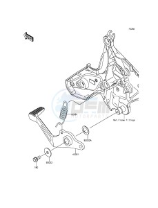 VERSYS 650 KLE650EGF XX (EU ME A(FRICA) drawing Brake Pedal