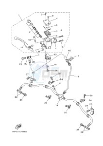 YFM550FWAD YFM5FGPD GRIZZLY 550 EPS (1HSE 1HSF) drawing FRONT MASTER CYLINDER