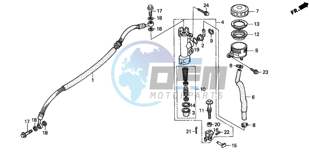 REAR BRAKE MASTER CYLINDER