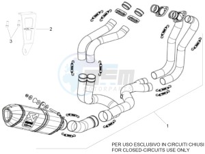 RSV4 APRC 1000 drawing Exhaust