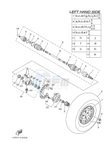 YXM700ES YXM700PSF VIKING EPS SPECIAL EDITION (1XPV) drawing FRONT WHEEL