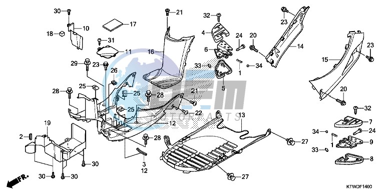 FLOOR PANEL/ PILLION STEP