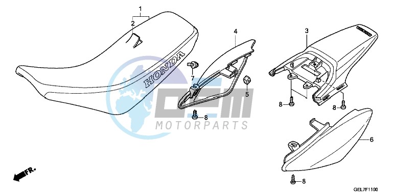 SEAT/REAR FENDER