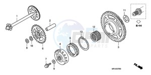 CBF1000S9 UK - (E / ABS MKH) drawing STARTING CLUTCH