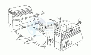 850 T5 Polizia VecchioTipo Polizia VecchioTipo drawing Saddlebags kit