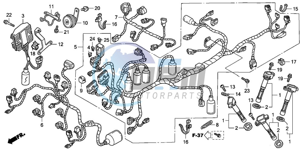 WIRE HARNESS (VFR800)