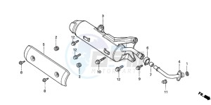 NSS250 JAZZ drawing EXHAUST MUFFLER