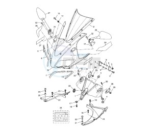 YZF R 125 drawing COWLING