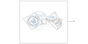 CB600F HORNET drawing TANKPAD / FUEL LID COVER