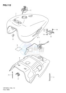 VZR1800 (E2) INTRUDER drawing FUEL TANK (VZR1800ZL1 E24)