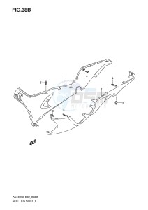 AN400 (E2) Burgman drawing SIDE LEG SHIELD (AN400SK5 SK6)