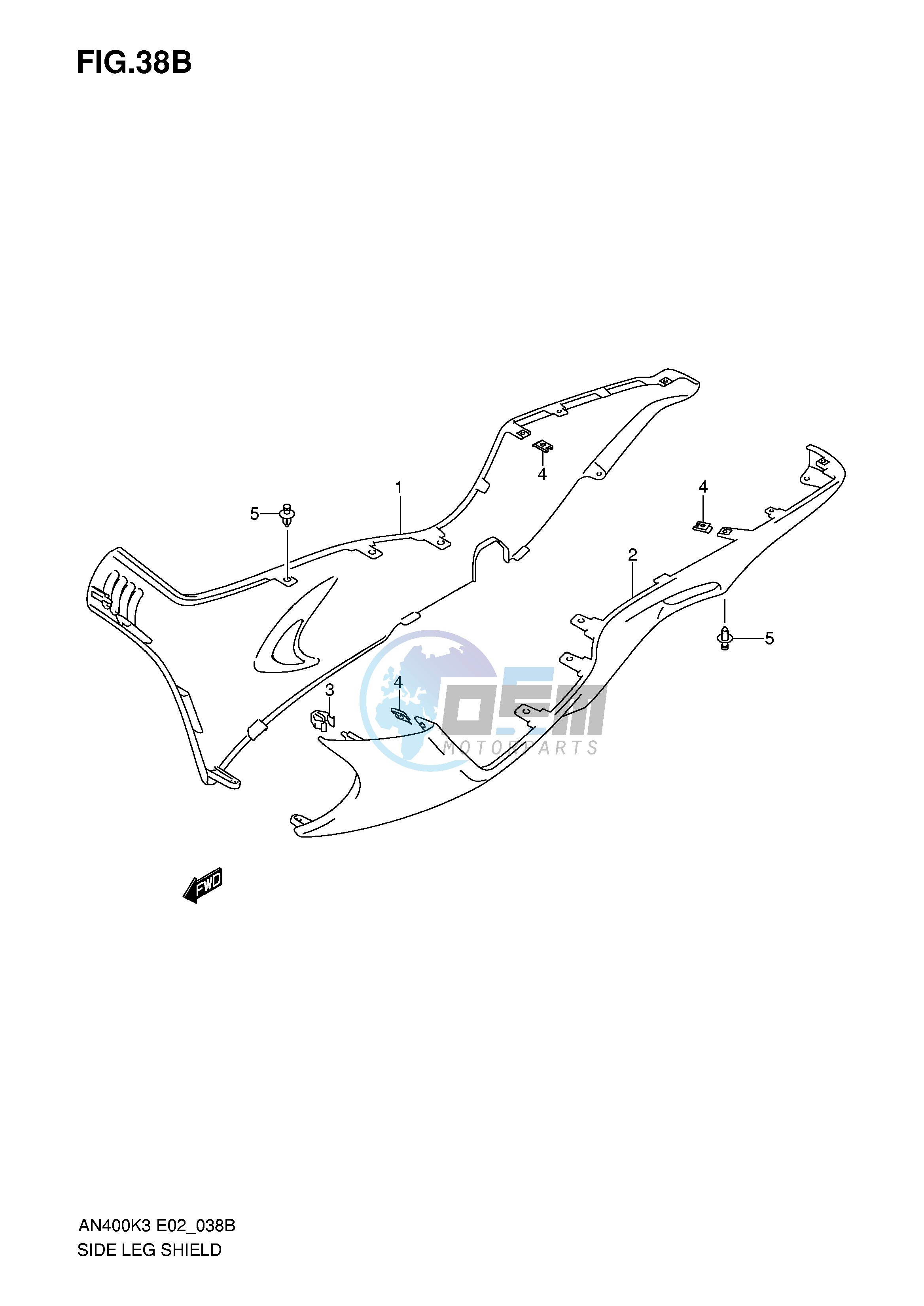 SIDE LEG SHIELD (AN400SK5 SK6)