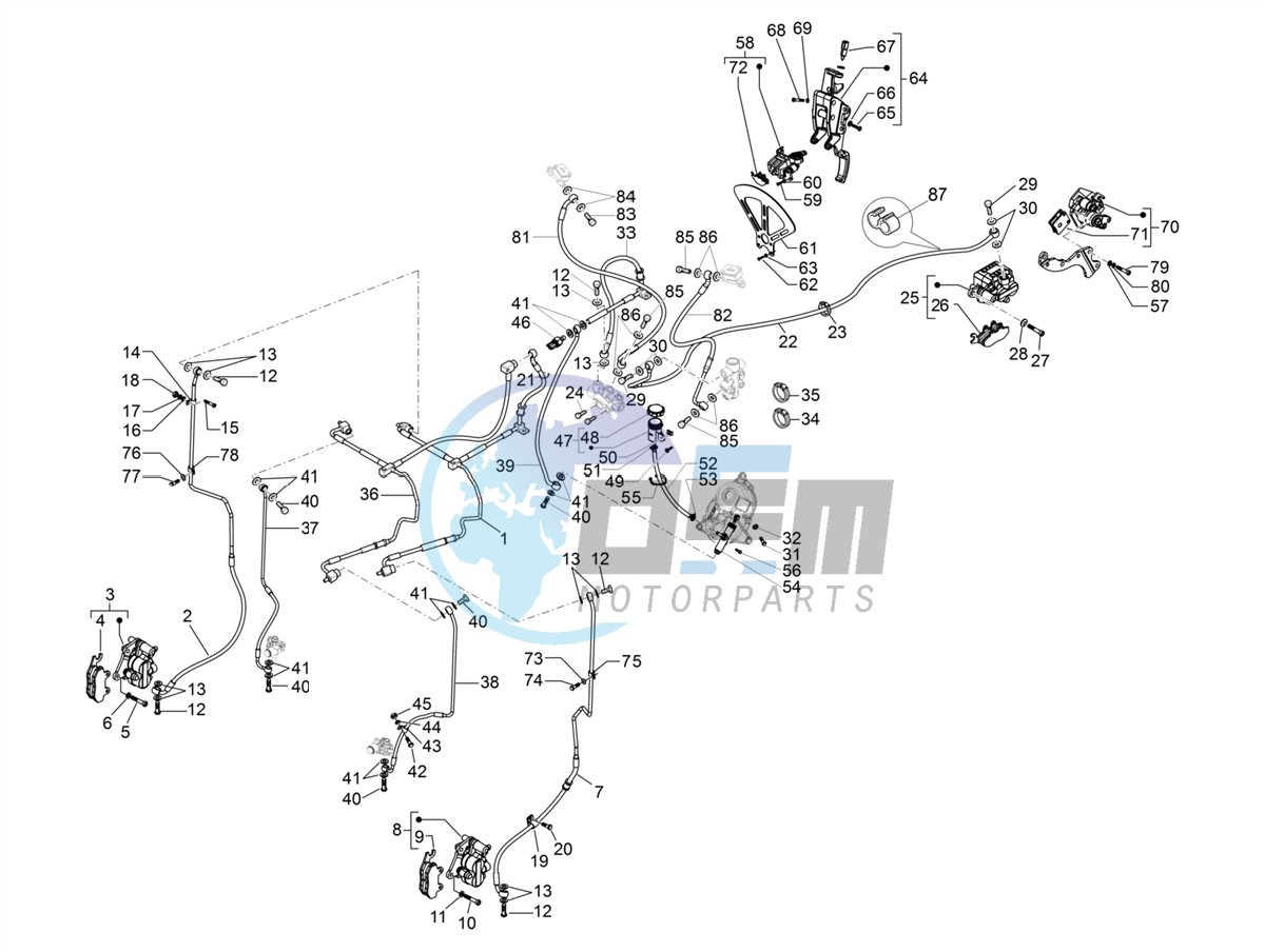 Brakes pipes - Calipers