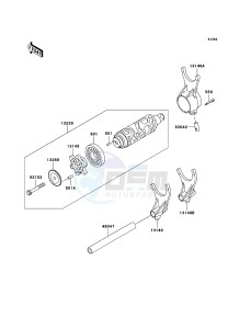 VN1600_CLASSIC VN1600-A3H GB XX (EU ME A(FRICA) drawing Gear Change Drum/Shift Fork(s)